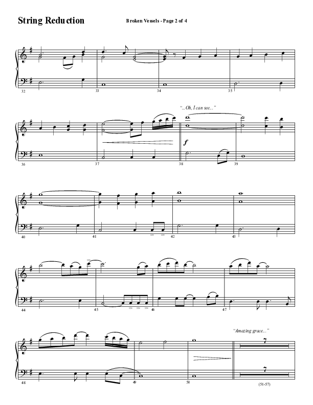 Broken Vessels (Amazing Grace) (Choral Anthem SATB) String Reduction (Word Music Choral / Arr. Tim Paul)