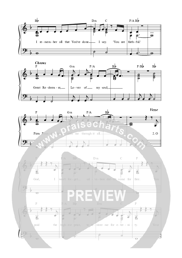 Great Redeemer (Live) Lead Sheet Melody (Songs From The Soil / Sophia Rebekah Mitchell / Steph Macleod)