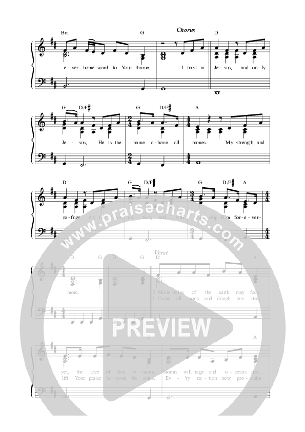 I Trust In Jesus (Live) Lead Sheet Melody (Songs From The Soil / Graham Kendrick / Jodie Alexander-Frye)