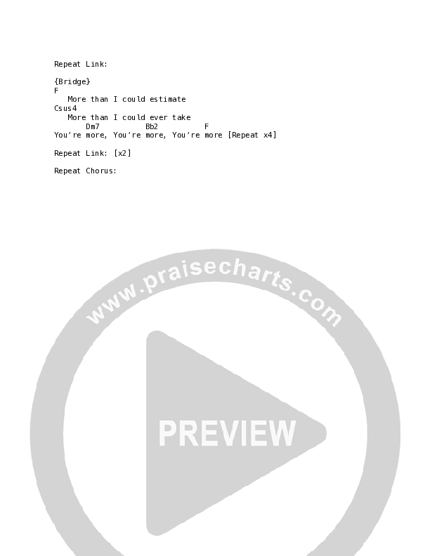 Jesus You're More (Live) Chord Chart (Songs From The Soil / Sophia Rebekah Mitchell / Steph Macleod)