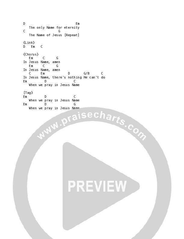 When We Pray (Acoustic) Chord Chart (Citizens)