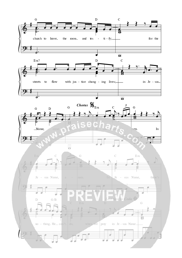 When We Pray (Acoustic) Lead Sheet Melody (Citizens)