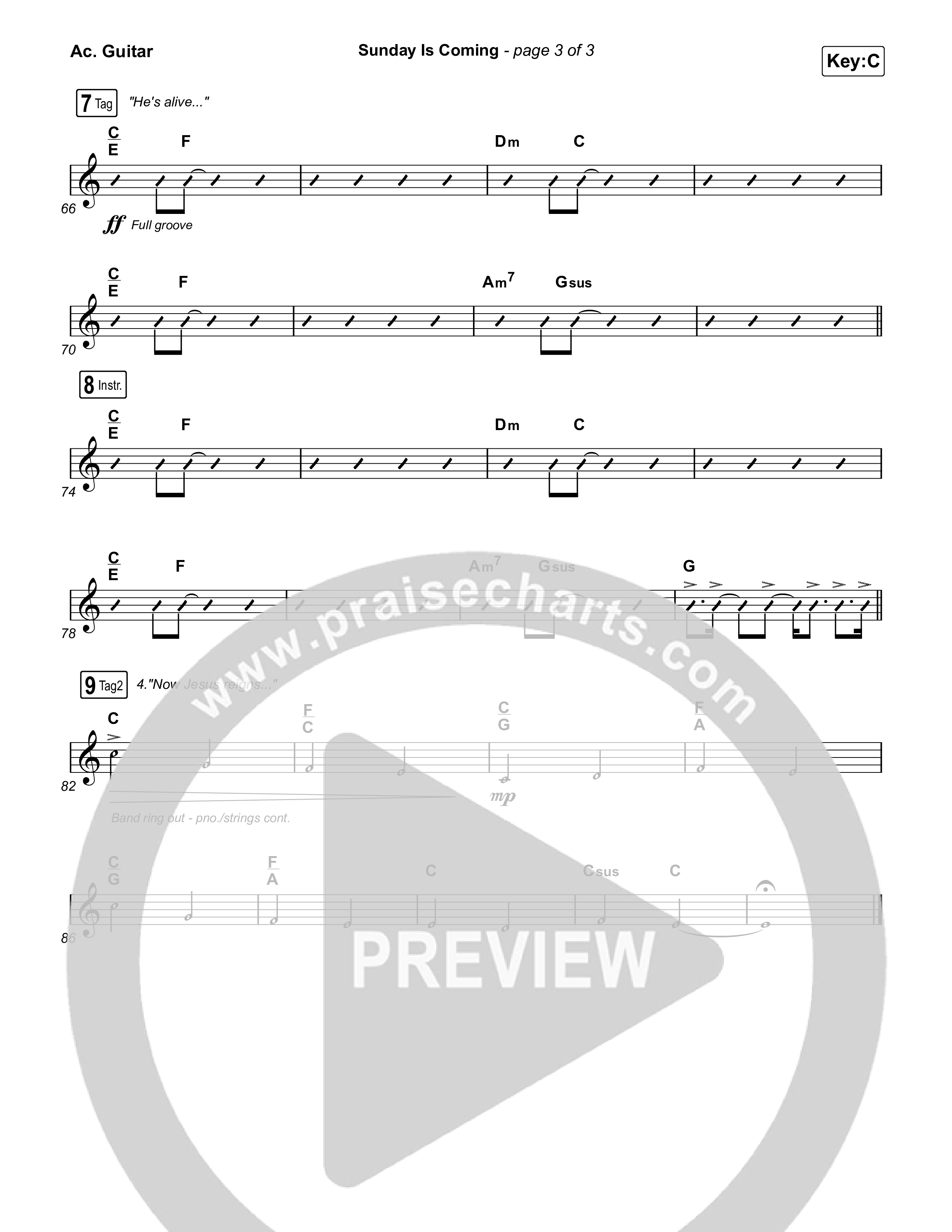 Sunday Is Coming Acoustic Guitar (The Worship Initiative / John Marc Kohl)