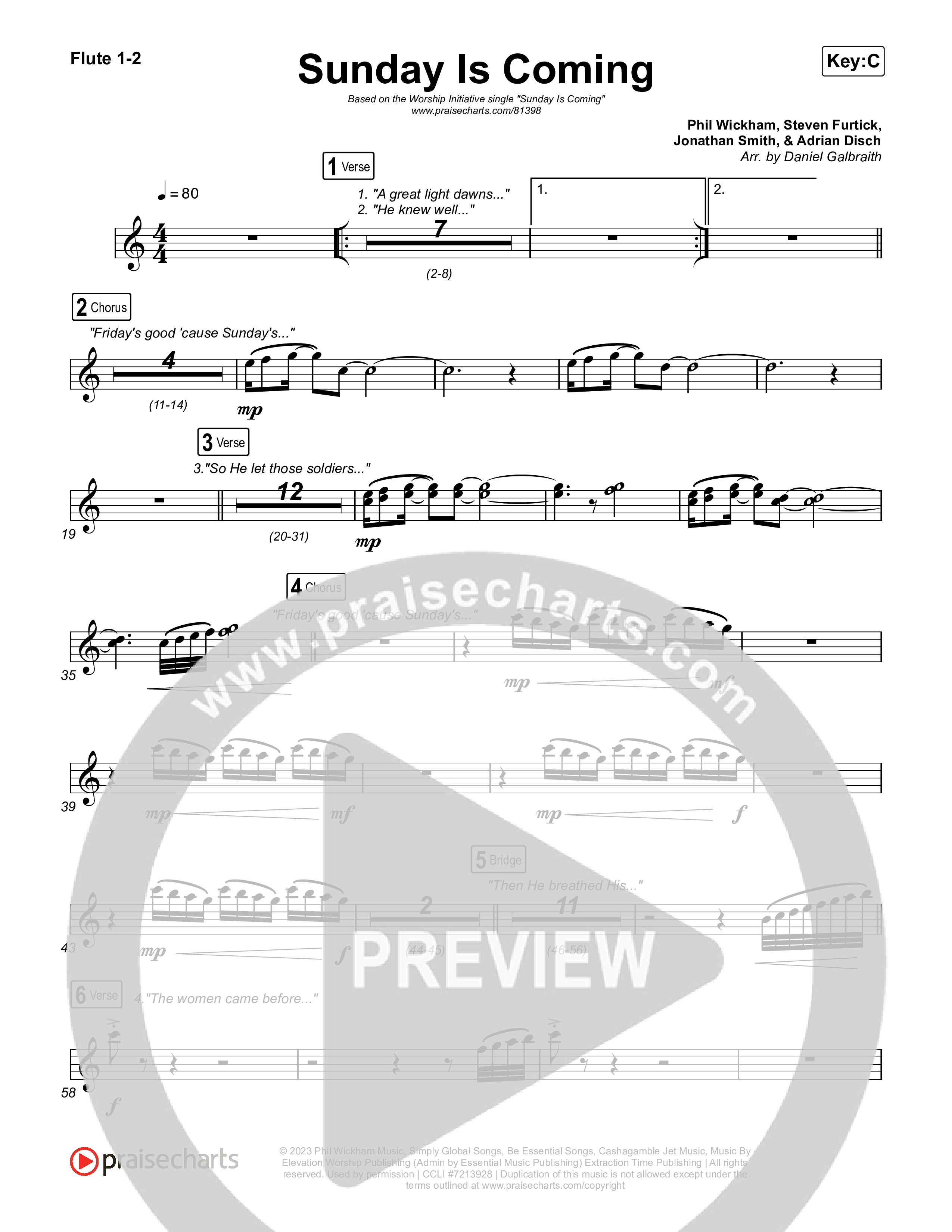 Sunday Is Coming Wind Pack (The Worship Initiative / John Marc Kohl)