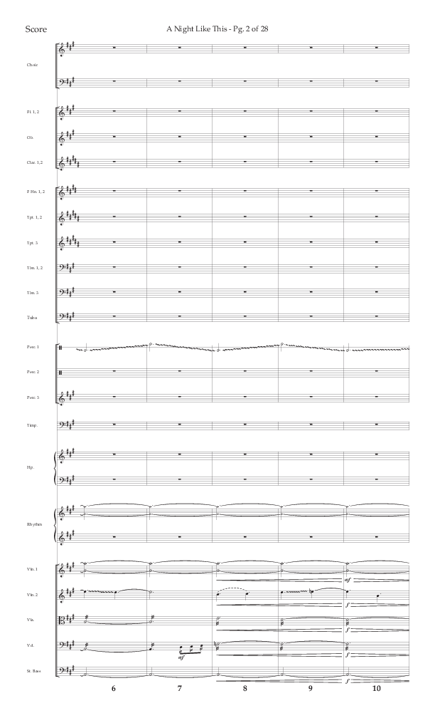A Night Like This (Choral Anthem SATB) Conductor's Score (Lifeway Choral / Arr. Daniel Semsen)