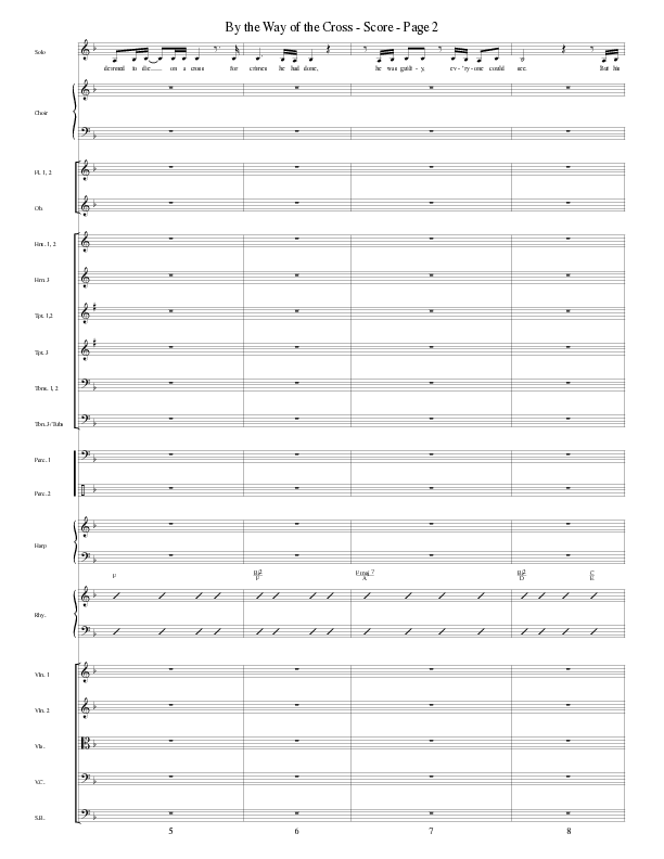 By The Way Of The Cross (Choral Anthem SATB) Conductor's Score (Word Music Choral / Arr. Mike Speck / Arr. Lari Goss / Arr. Danny Zaloudik)