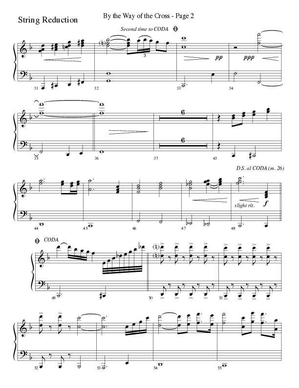 By The Way Of The Cross (Choral Anthem SATB) String Reduction (Word Music Choral / Arr. Mike Speck / Arr. Lari Goss / Arr. Danny Zaloudik)