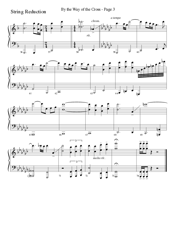 By The Way Of The Cross (Choral Anthem SATB) String Reduction (Word Music Choral / Arr. Mike Speck / Arr. Lari Goss / Arr. Danny Zaloudik)