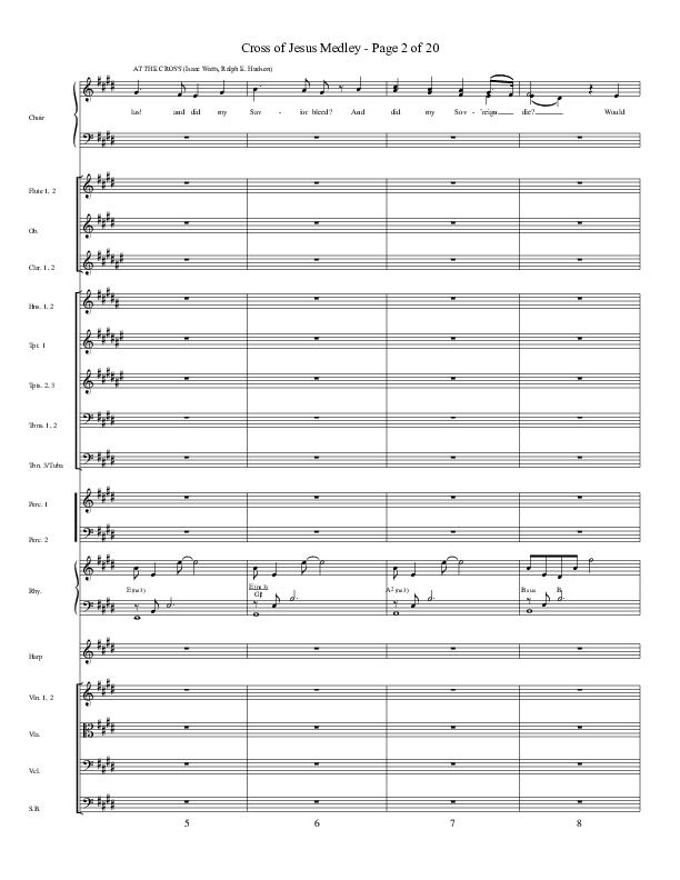 Cross Of Jesus Medley (Choral Anthem SATB) Conductor's Score (Word Music Choral / Arr. Marty Parks)