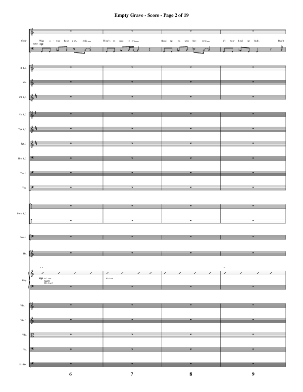 Empty Grave (Choral Anthem SATB) Orchestration (Word Music Choral / Arr. Luke Gambill / Arr. Cliff Duren)
