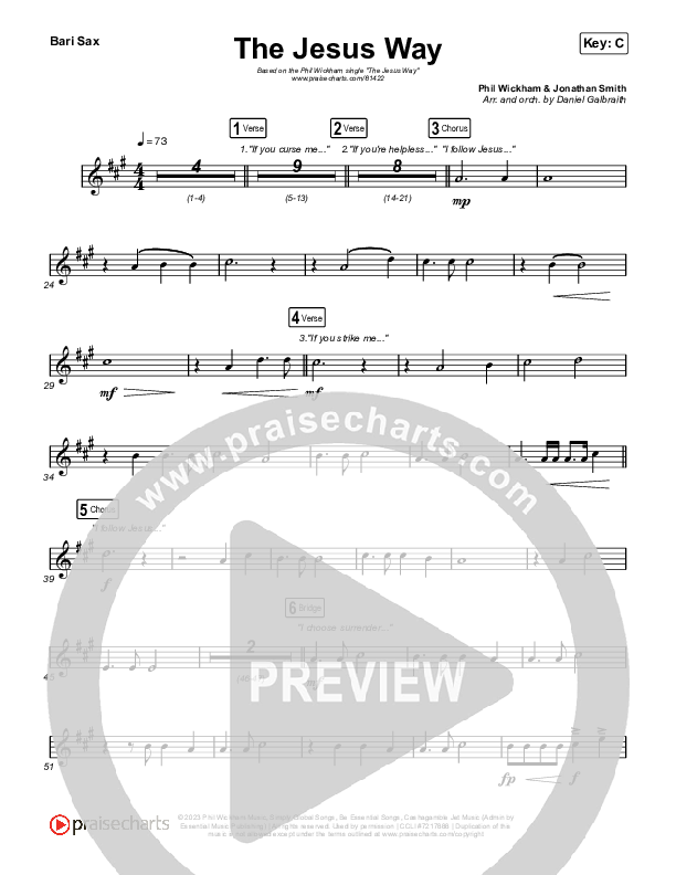 The Jesus Way Bari Sax (Phil Wickham)