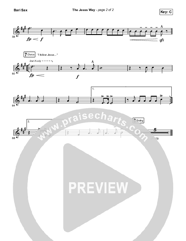 The Jesus Way Bari Sax (Phil Wickham)