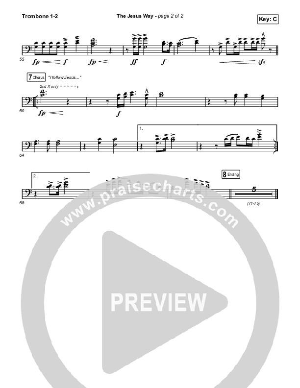 The Jesus Way Trombone 1,2 (Phil Wickham)
