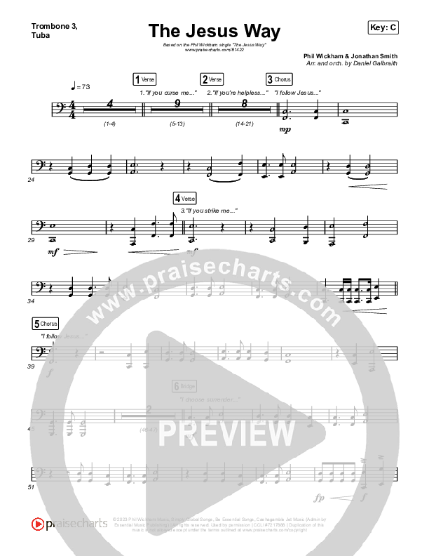 The Jesus Way Trombone 3/Tuba (Phil Wickham)