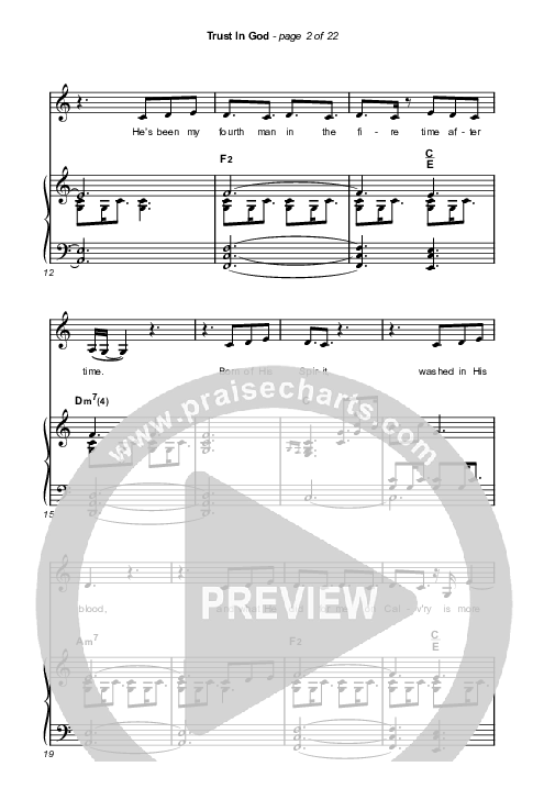 Trust In God (Choral Anthem SATB) Octavo (SATB & Pno) (Elevation Worship / Chris Brown / Arr. Phil Nitz)