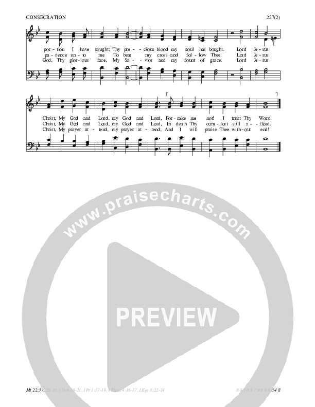 Lord, Thee I Love with All My Heart Hymn Sheet (SATB) (Traditional Hymn)