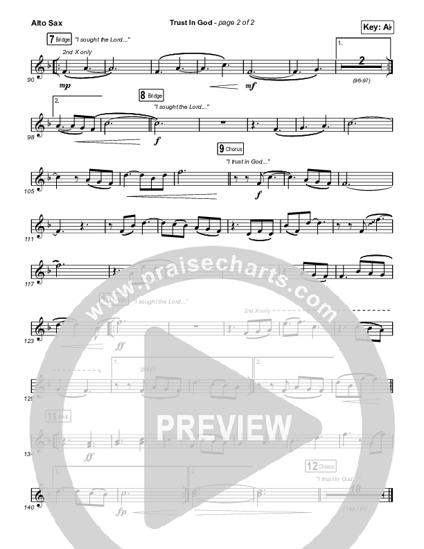 Trust In God (Worship Choir/SAB) Sax Pack (Elevation Worship / Chris Brown / Arr. Phil Nitz)