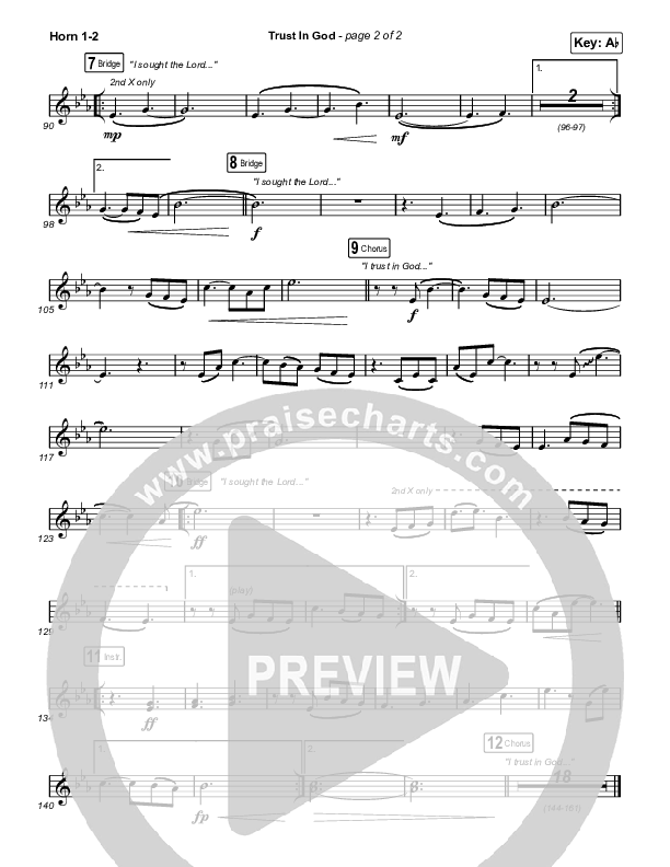 Trust In God (Worship Choir/SAB) Brass Pack (Elevation Worship / Chris Brown / Arr. Phil Nitz)