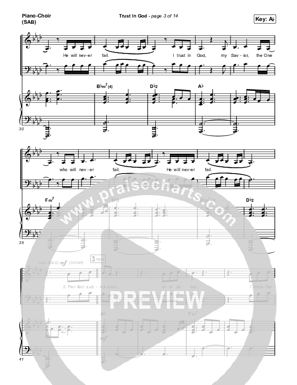Trust In God (Worship Choir/SAB) Piano/Choir (SAB) (Elevation Worship / Chris Brown / Arr. Phil Nitz)