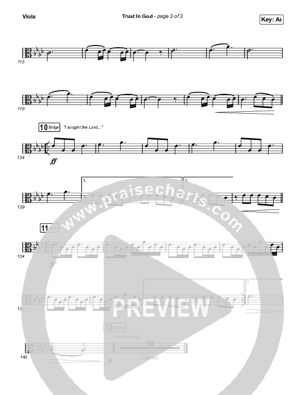 Trust In God (Worship Choir/SAB) Viola (Elevation Worship / Chris Brown / Arr. Phil Nitz)
