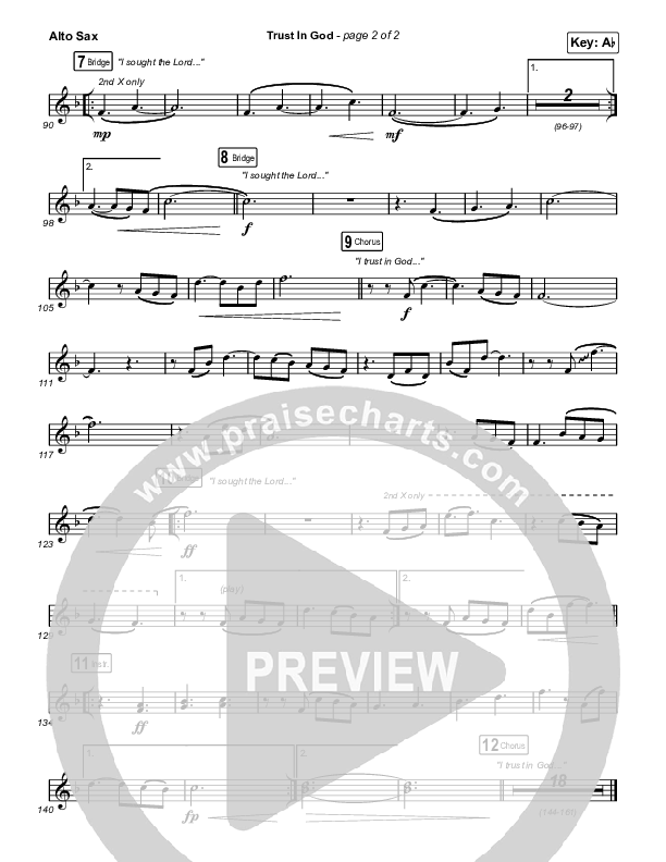 Trust In God (Sing It Now) Alto Sax (Elevation Worship / Chris Brown / Arr. Phil Nitz)