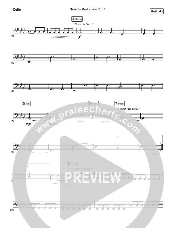 Trust In God (Sing It Now) Cello (Elevation Worship / Chris Brown / Arr. Phil Nitz)