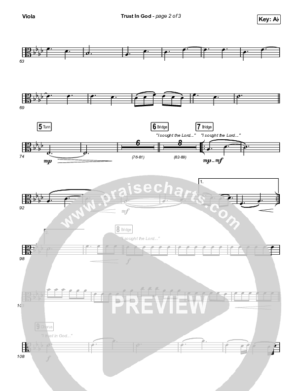 Trust In God (Sing It Now) Viola (Elevation Worship / Chris Brown / Arr. Phil Nitz)