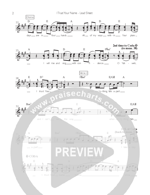 I Trust Your Name Lead (SAT) (Mountain People Worship)