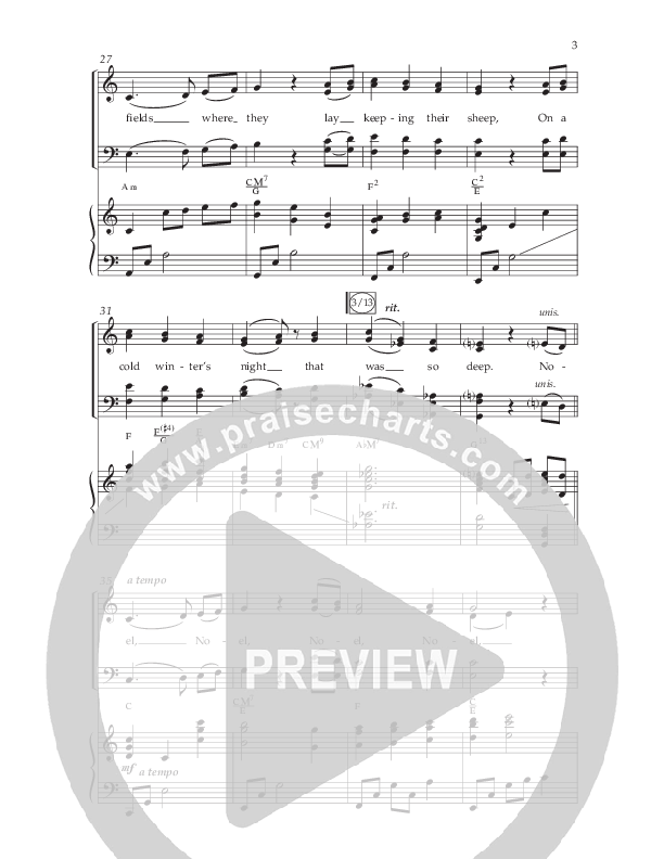 Candlelight Carol Medley (Choral Anthem SATB) Anthem (SATB/Piano) (Lifeway Choral / Arr. John Bolin)