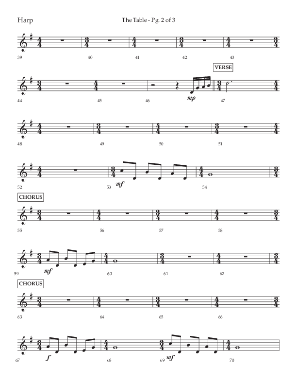 The Table (A Candlelight Communion Service) (Choral Anthem SATB) Harp (Lifeway Choral / Arr. Cliff Duren)