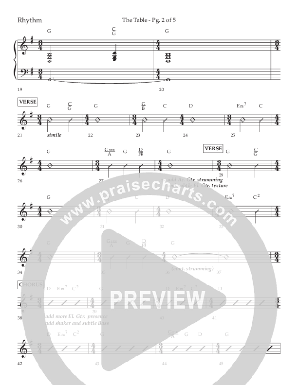 The Table (A Candlelight Communion Service) (Choral Anthem SATB) Lead Melody & Rhythm (Lifeway Choral / Arr. Cliff Duren)