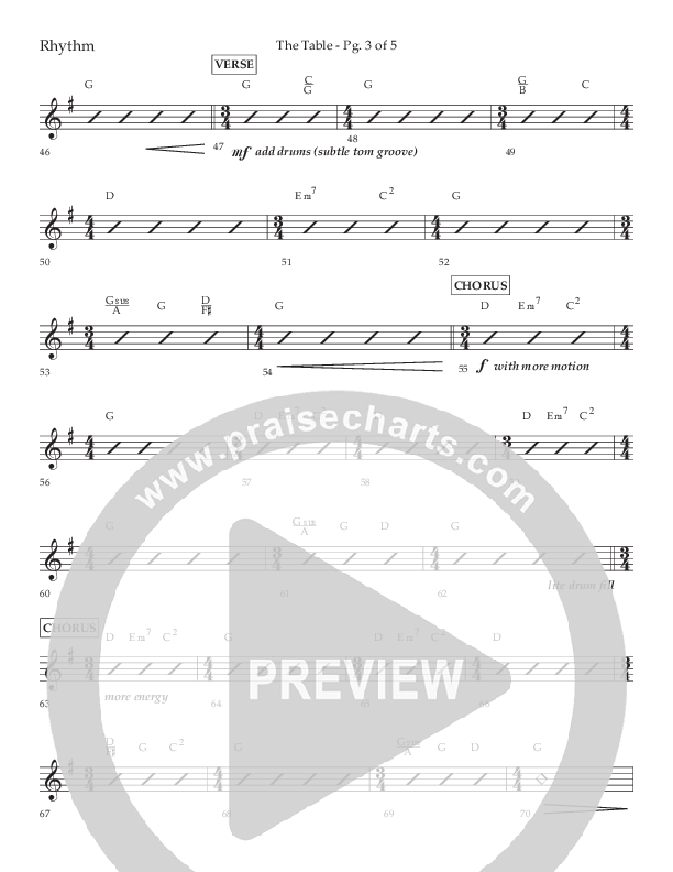 The Table (A Candlelight Communion Service) (Choral Anthem SATB) Lead Melody & Rhythm (Lifeway Choral / Arr. Cliff Duren)