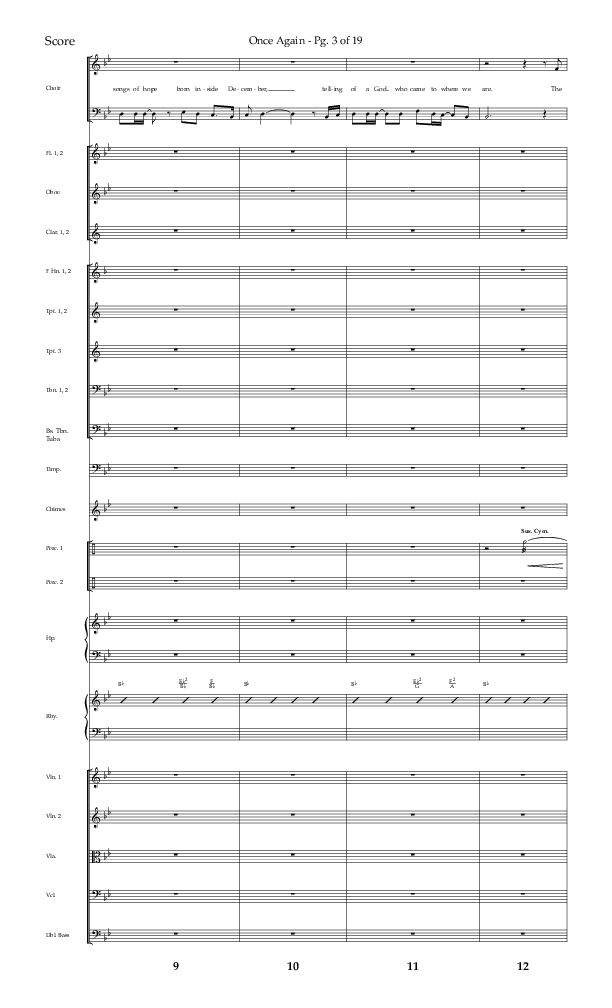 Once Again (Choral Anthem SATB) Orchestration (Lifeway Choral / Arr. John Bolin)