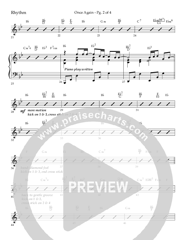 Once Again (Choral Anthem SATB) Lead Melody & Rhythm (Lifeway Choral / Arr. John Bolin)