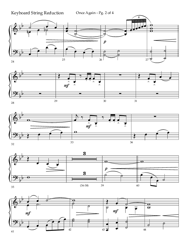 Once Again (Choral Anthem SATB) String Reduction (Lifeway Choral / Arr. John Bolin)