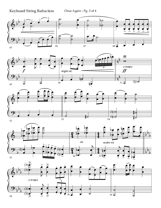 Once Again (Choral Anthem SATB) String Reduction (Lifeway Choral / Arr. John Bolin)