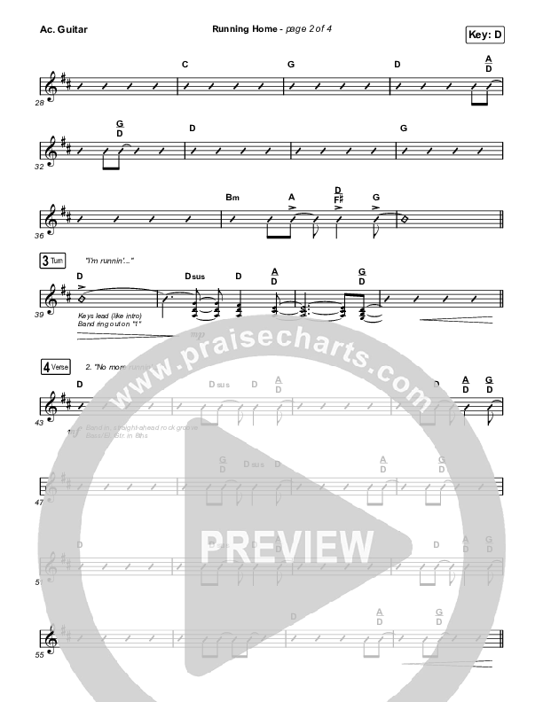 Running Home Acoustic Guitar (Cochren & Co)