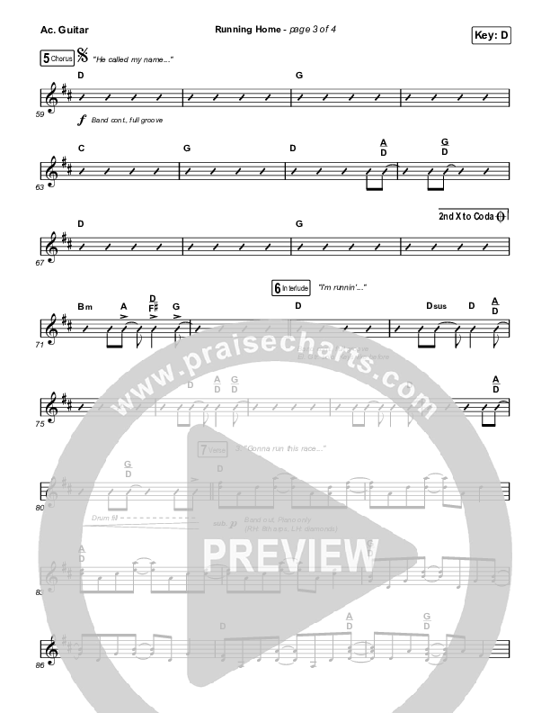 Running Home Acoustic Guitar (Cochren & Co)