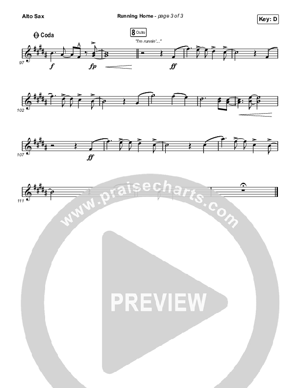 Running Home Sax Pack (Cochren & Co)