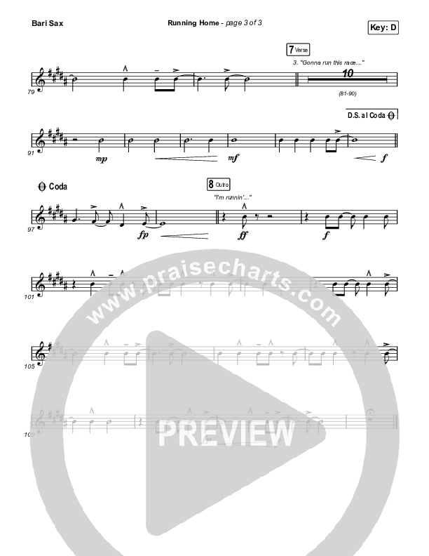 Running Home Bari Sax (Cochren & Co)