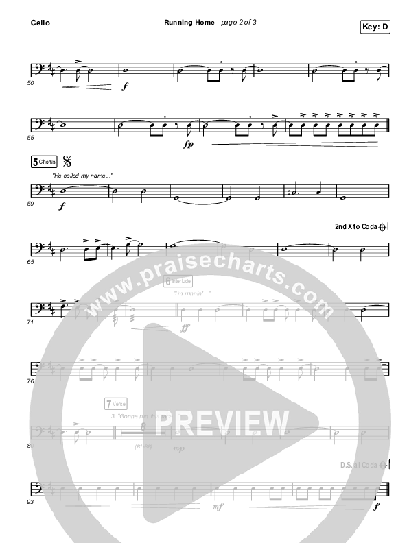 Running Home Cello (Cochren & Co)