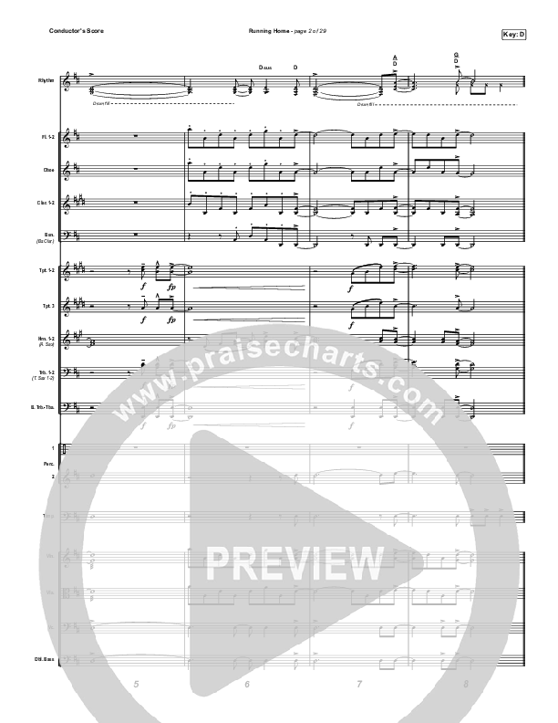 Running Home Conductor's Score (Cochren & Co)