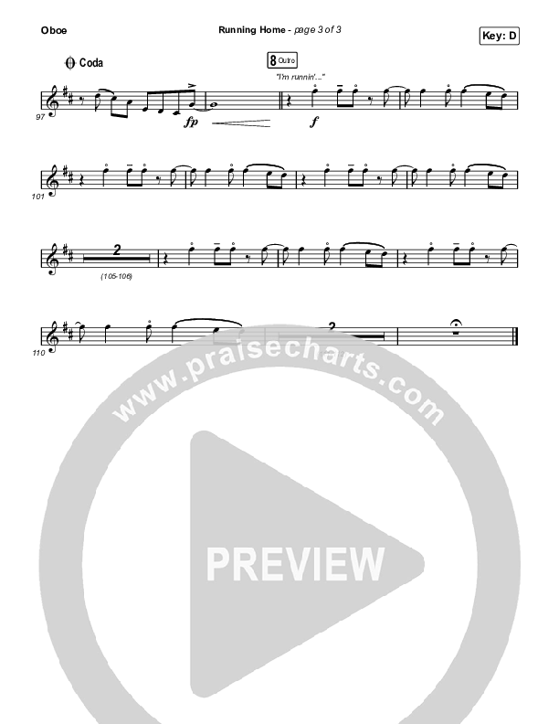 Running Home Oboe (Cochren & Co)