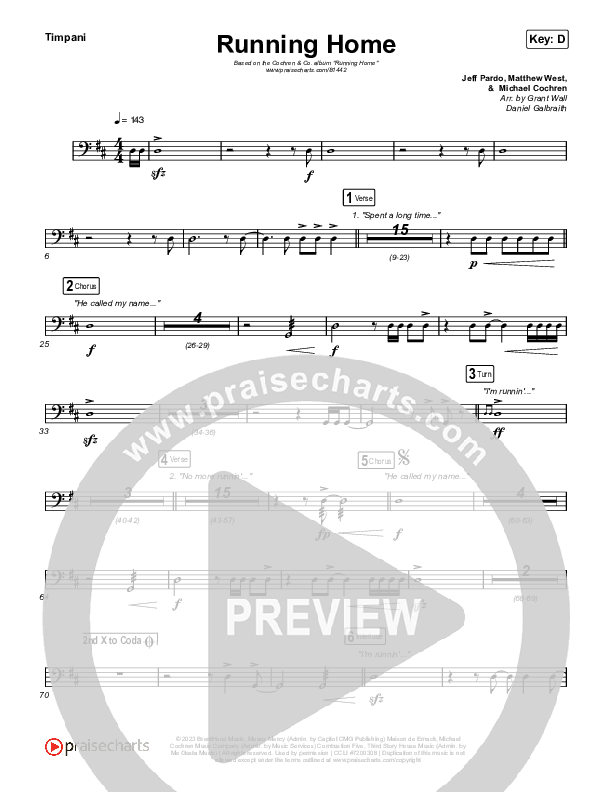 Running Home Timpani (Cochren & Co)