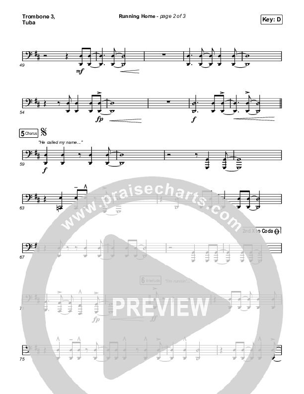 Running Home Trombone 3/Tuba (Cochren & Co)