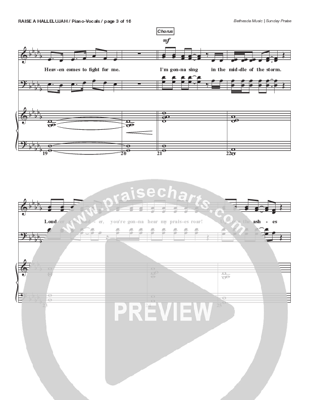 Raise A Hallelujah (Live) Anthem (SATB/Piano) (Bethesda Music / Arr. Brent Brunson)