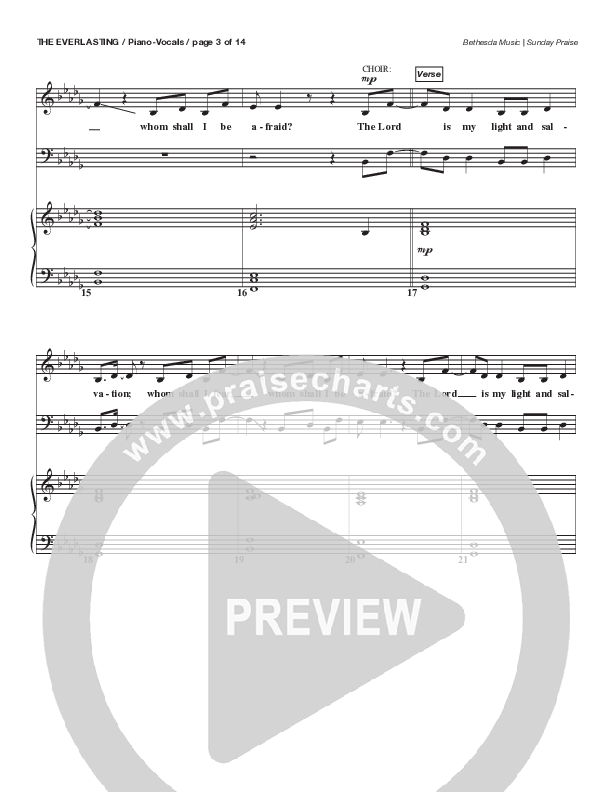 The Everlasting (Live) Anthem (SATB/Piano) (Bethesda Music / Arr. Brent Brunson)