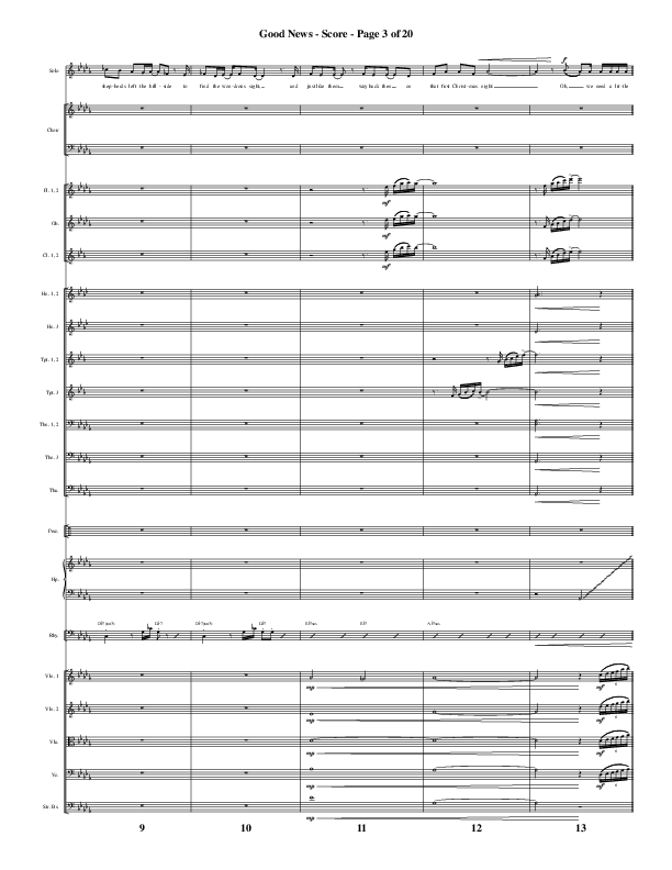 Good News (Choral Anthem SATB) Orchestration (Word Music Choral / Arr. Luke Gambill / Orch. Jared Haschek)