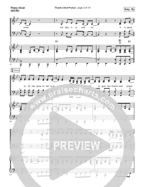 Thanks And Praise (Choral Anthem SATB) Piano/Vocal (SATB) (Songs From The Soil / Lucy Grimble / Philippa Hanna / Rich DiCas / Arr. Phil Nitz)