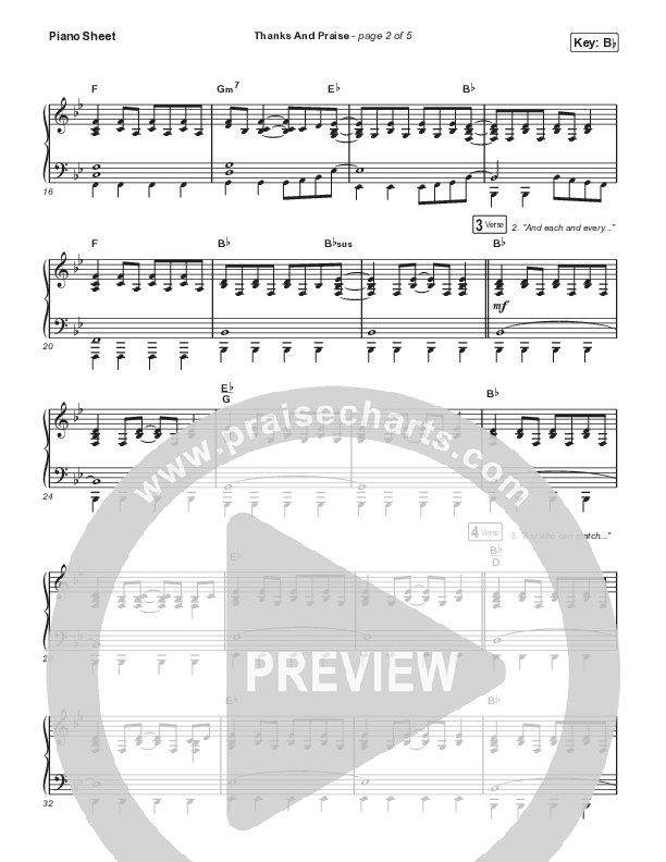 Thanks And Praise (Choral Anthem SATB) Piano Sheet (Songs From The Soil / Lucy Grimble / Philippa Hanna / Rich DiCas / Arr. Phil Nitz)